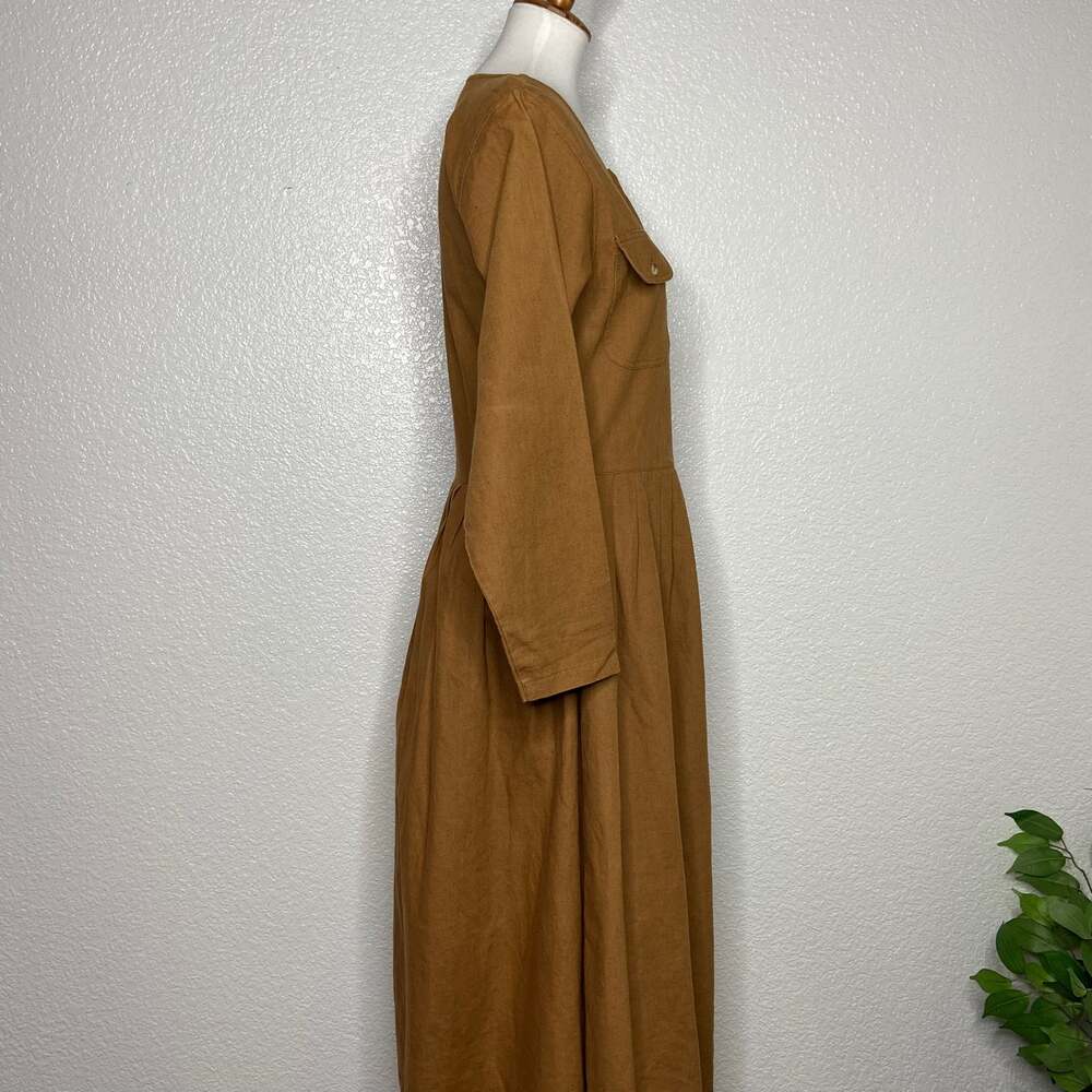 David Benjamin Long Sleeve Maxi Utility Dress - Picture 8 of 9